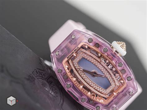 richard mille pink sapphire|Richard Mille clear watch.